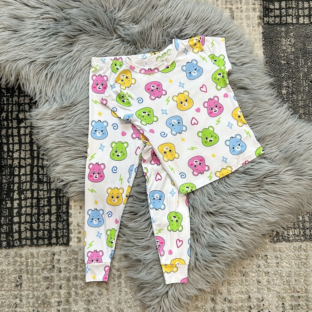 Care Bears Children's Viscose Blend Jammie's Pajamas PJ's Size 3T NWT $38